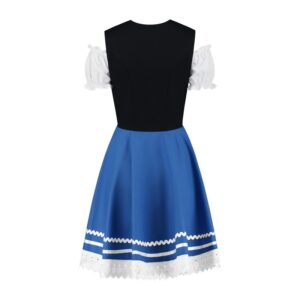 Dirndl Carmen Blå