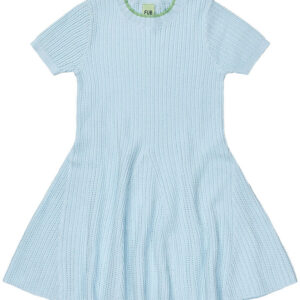 FUB Kjole - Strik - Pointelle - Light Blue
