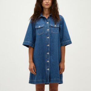 Mira denimkjole - P52 Midt blue stripe