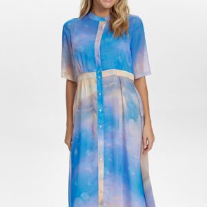 NÜMPH - Nukyndall Ss Skye Dress - Cerulean - 40 - Blå - Dress