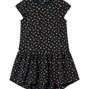 Name It Kjole - NkfVigga - Dark Sapphire/Flowers