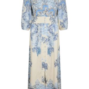 Neo Noir - Kjole - Stellar Artist Paisley Dress - Powder Blue (Levering slut juli)