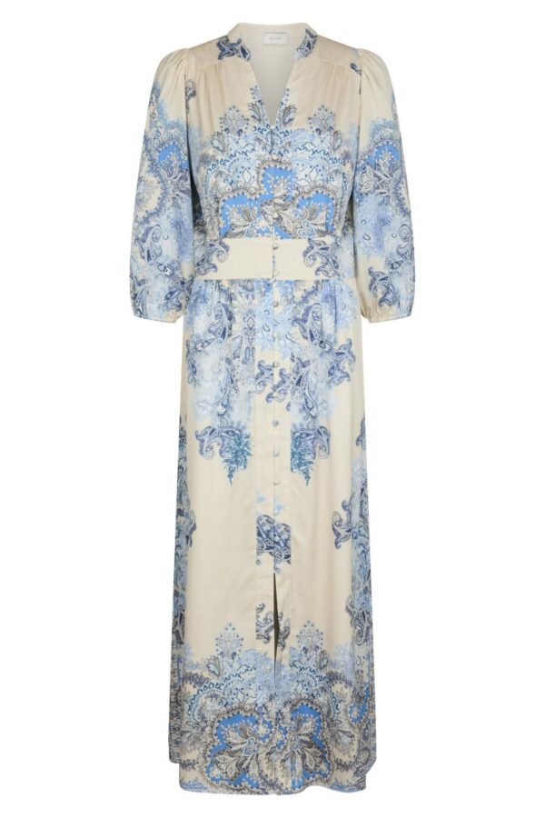Neo Noir - Kjole - Stellar Artist Paisley Dress - Powder Blue (Levering slut juli)