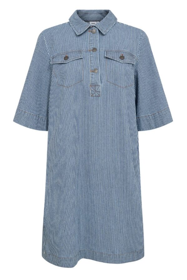 Nümph - Kjole - NU Erina Dress - Medium Blue Denim
