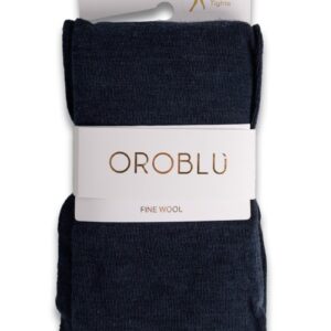 Oroblu - Strømpebukser - Nives Fine Wool Tights - Blue