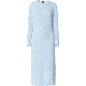 PIECES dame kjole PCFLORA - Cashmere Blue Flowers