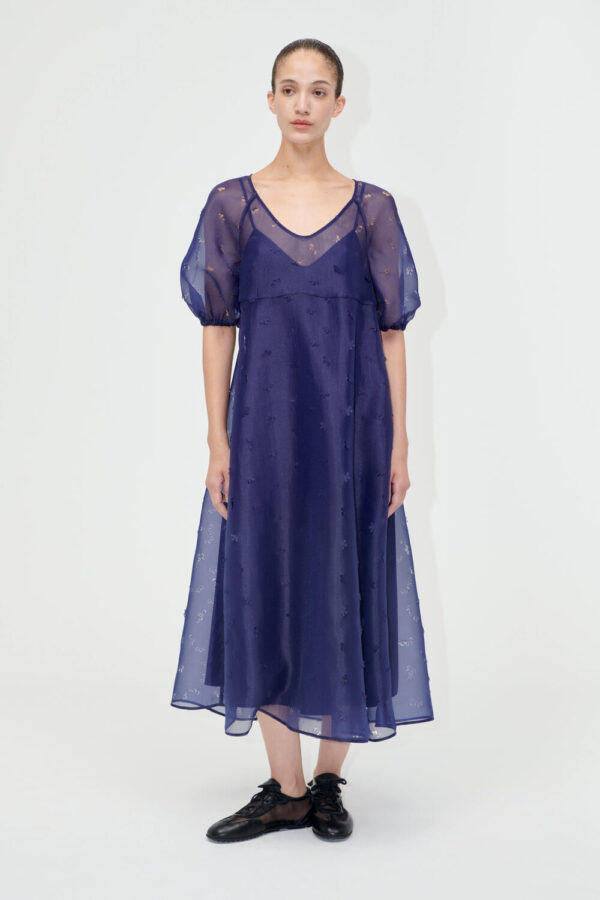Puff Sleeve kjole - Ditzy Floral