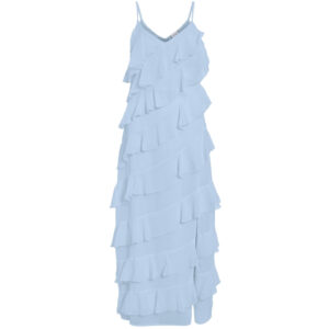 VILA DAME KJOLE VILUNA - Cashmere Blue