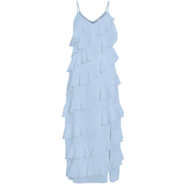 VILA DAME KJOLE VILUNA - Cashmere Blue