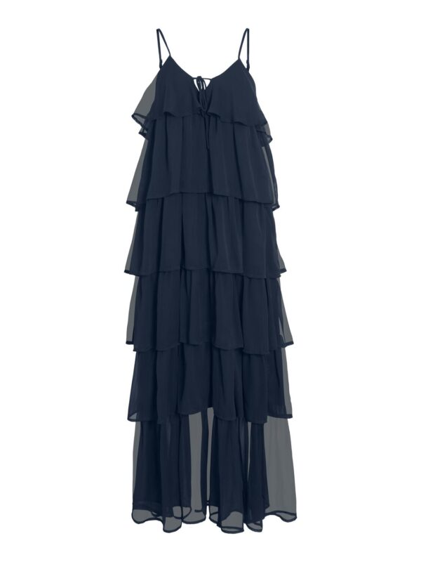 Viharley Ruffle kjole - Navy Blazer