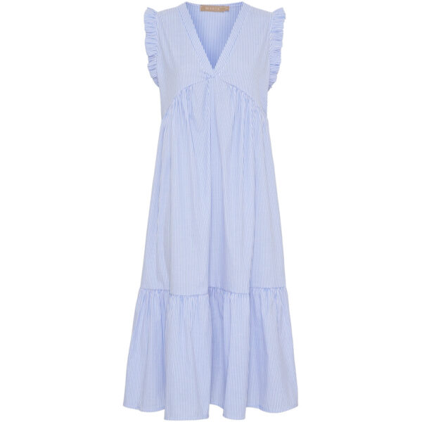 Marta du Chateau dame kjole MdcElma 5795 - Blue Stripe