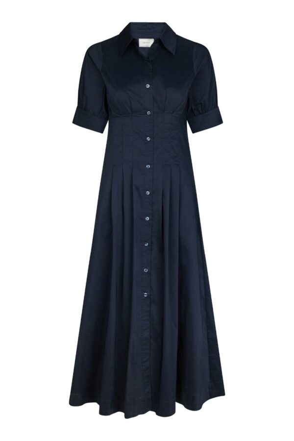 Neo Noir - Kjole - Baia Poplin Dress - Navy