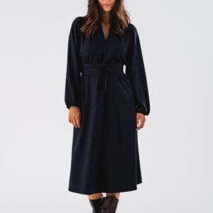 Paris midi kjole - Dark Navy