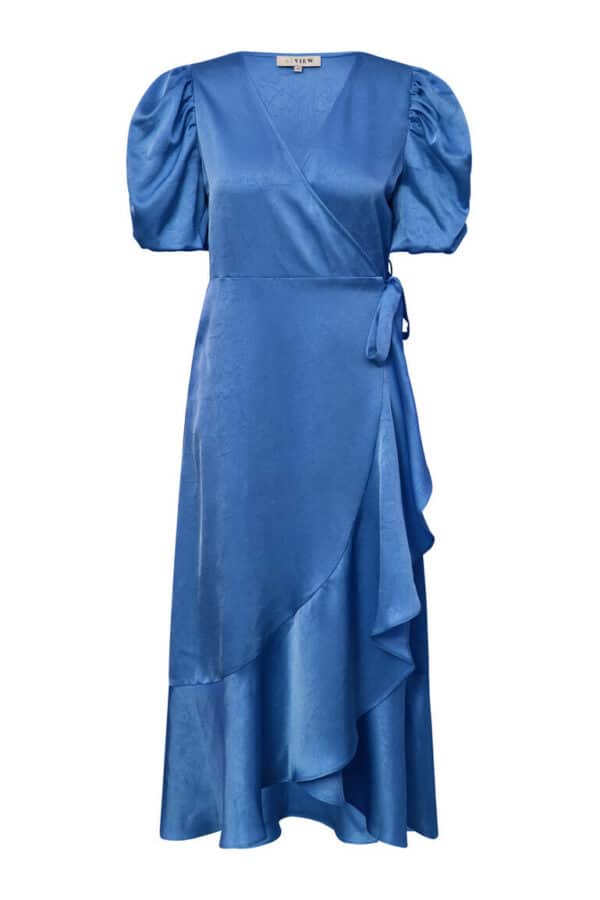 A-View - Kjole - Sinda Dress - Medium Blue