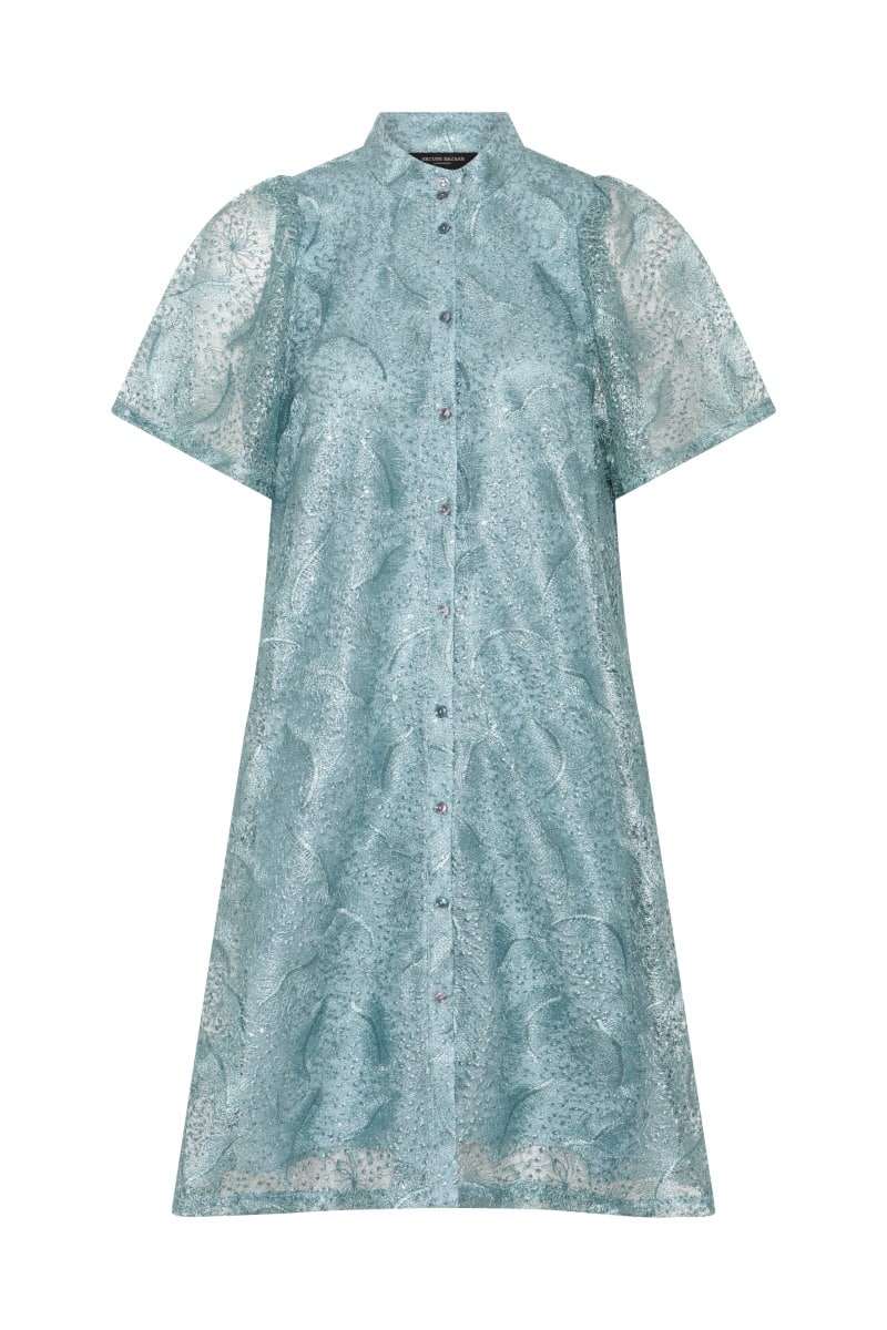 Bruuns Bazaar - Kjole - PalmBBPhilly Dress - Aqua