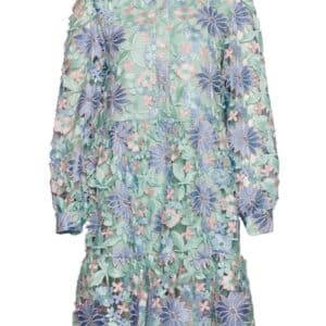 Noella - Kjole - Star LS Dress - Blue Mix