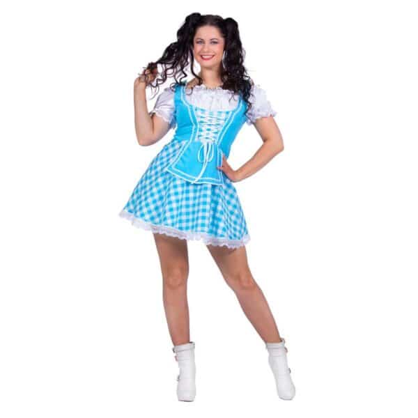 Oktoberfest Dirndl Kjole Blå