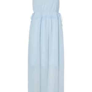 Pieces - Kjole - Fae SL V-Neck Ankle Dress - Cashmere Blue
