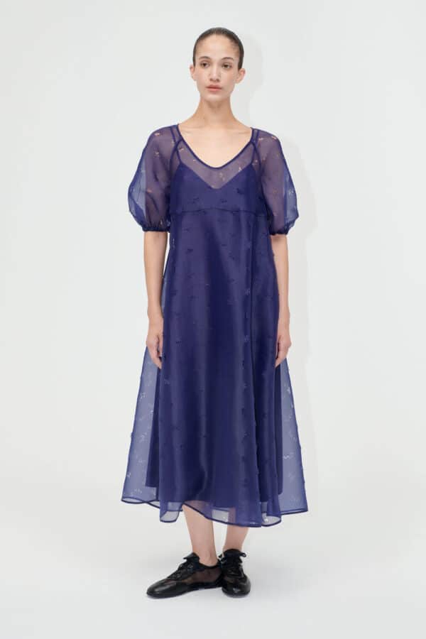 Puff Sleeve kjole - Ditzy Floral