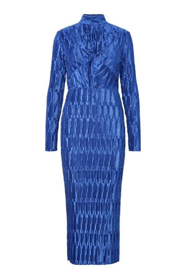 Y.A.S - Kjole - Minda LS Long Dress - Beaucoup Blue (Levering midt oktober)