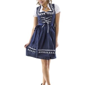 Dirndl Polka Blå