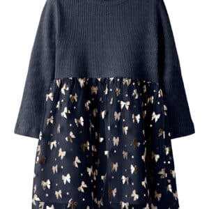 NAME IT Langærmet Kjole Rosally Navy Blazer