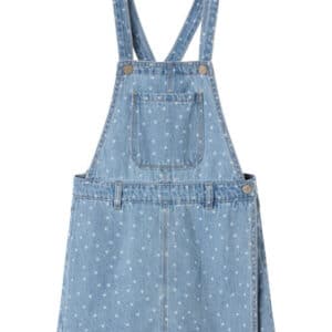 NAME IT Skort Overall Juliana Light Blue Denim Dots