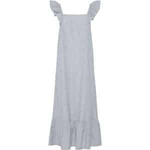 PIECES dame kjole PCAPIA - Nautical Blue Stripes Bright white