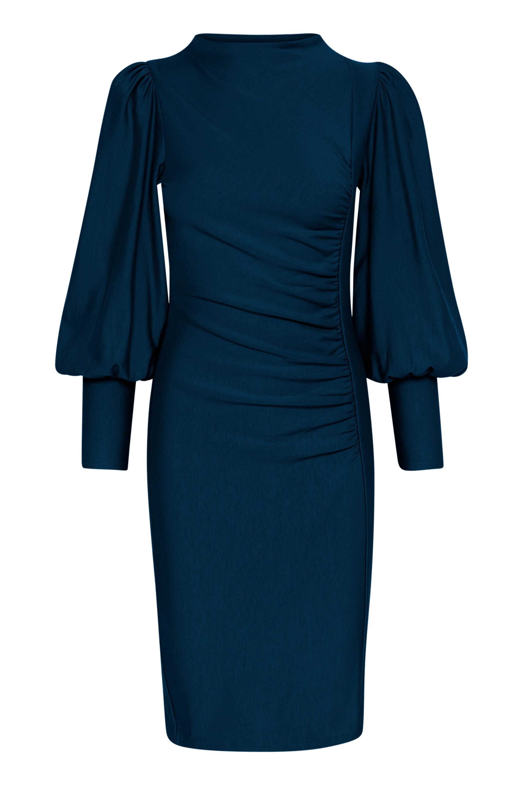 RifaGZ Puff midi kjole - Dress Blues