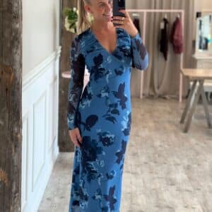 Sisters Point - Kjole - Vedis-DR - Blue/Flower