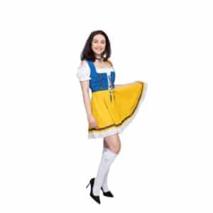 Dirndl Susi Gul/Blå