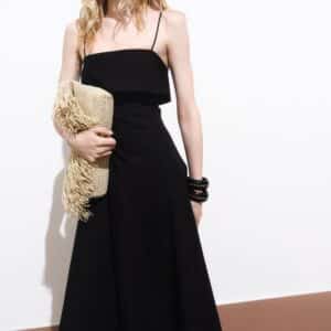 Flared Dress With Ruffles