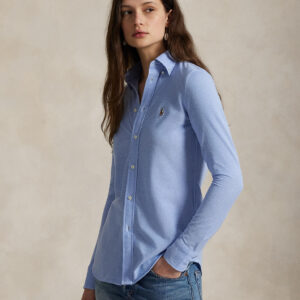 Knit Cotton Oxford Shirt