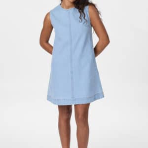 Livo denimkjole - lyseblå