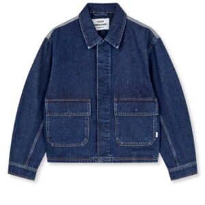 Mads Nørgaard - Jakke - Luke Denim Solar Jacket Block - Mid Blue Denim