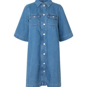 Mira-G denimkjole - 951 Mid vintage blue