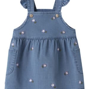 NAME IT Spencer Sage Denim Blue Flower Emb