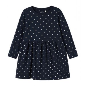 Name It kjole i blå med prikker til piger