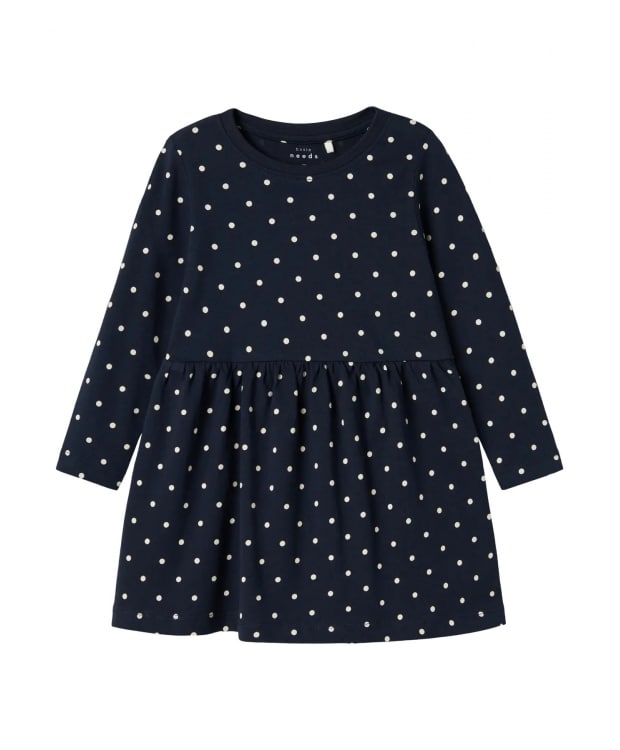 Name It kjole i blå med prikker til piger