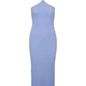 Pieces - Kjole - PC Alicia Sl Long Halter Neck Dress - Hydrangea
