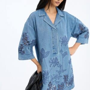 Bellar denimkjole - blå