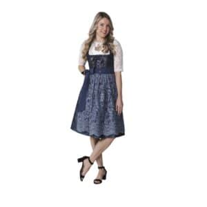 Dirndl Jacquard Blå Glimmer