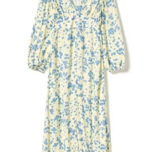 Noella - Kjole - Lilith Maxi Dress - Deja Yellow Print (Levering slut januar)
