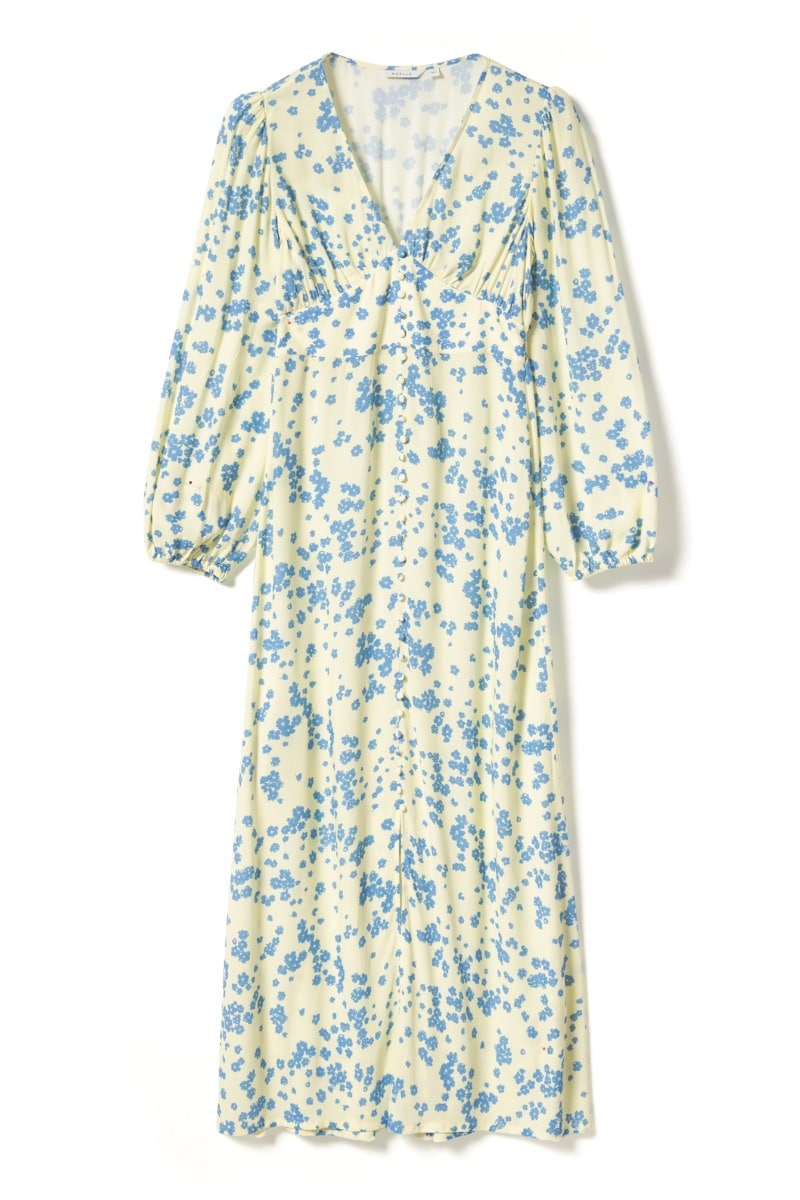 Noella - Kjole - Lilith Maxi Dress - Deja Yellow Print (Levering slut januar)