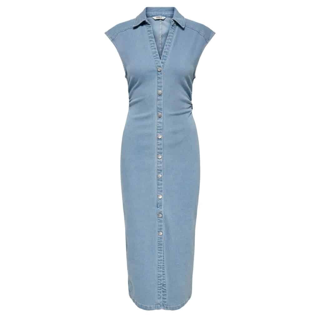 ONLY DAME KJOLE ONLBABE - Light Blue Denim