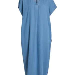 Vinea midi kjole - Medium Blue Denim