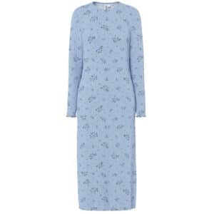 PIECES dame kjole PCFLORA - Cashmere Blue BLUE FLOWERS