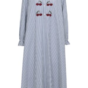 A-View - Kjole - Alize Dress - Blue/White Stribe (Levering slut april)