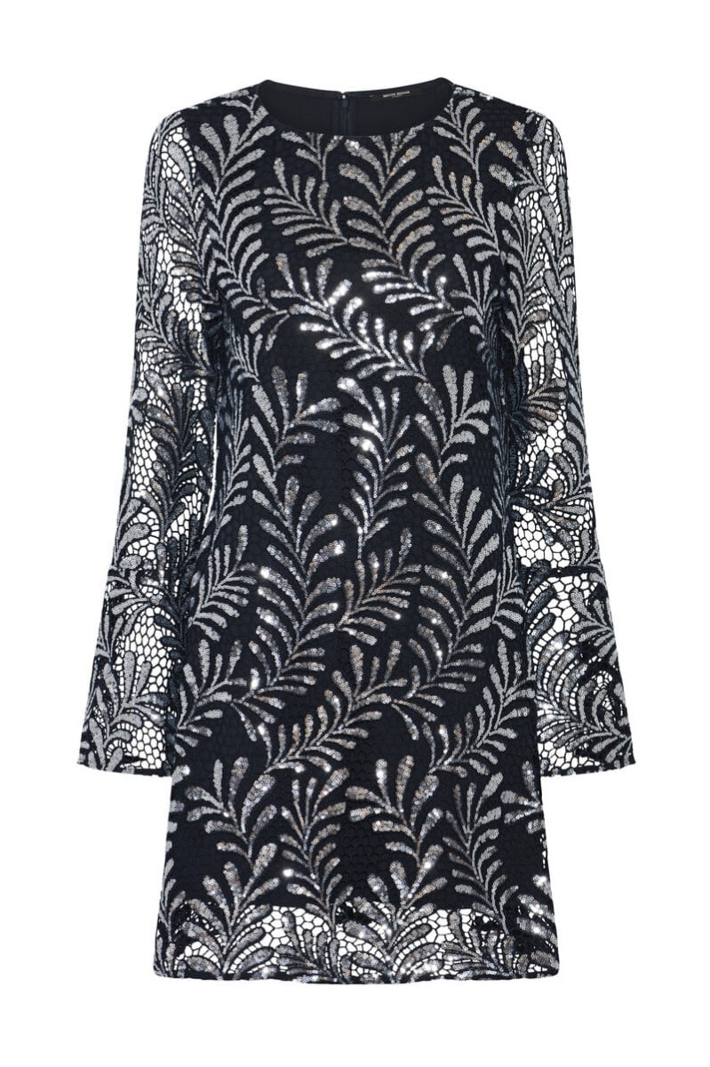 Bruuns Bazaar - Kjole - Women Kumarahou BB Xia Dress - Dark Blue Silver