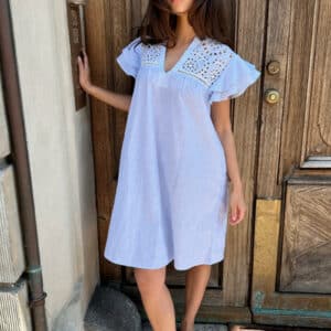 Continue - Kjole - Christel dress - Blue Stripe